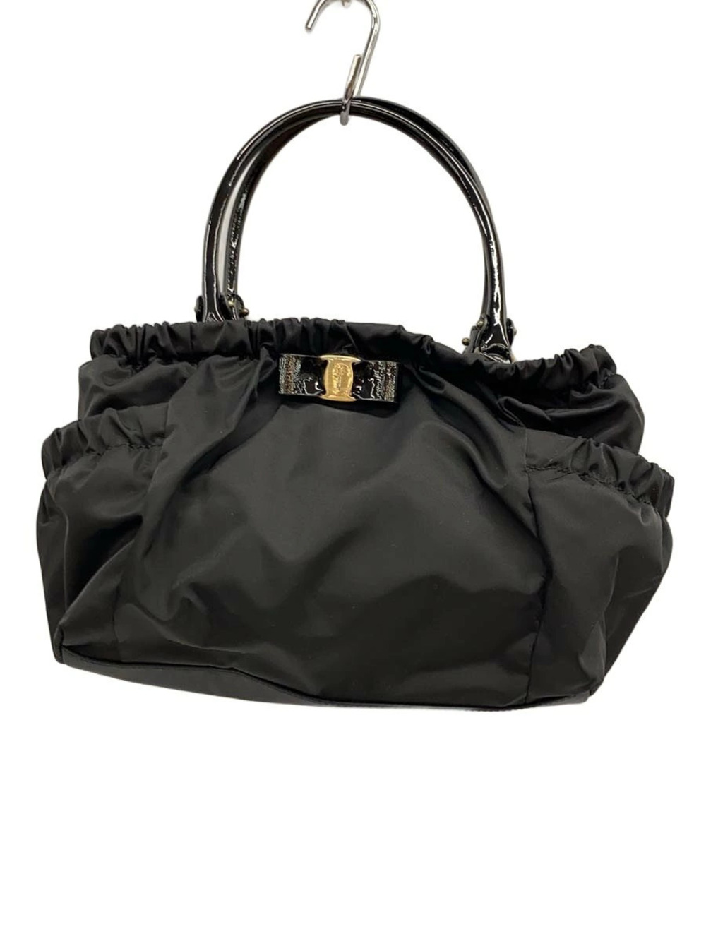Salvatore Ferragamo Vara Ribbon Tote Bag Black